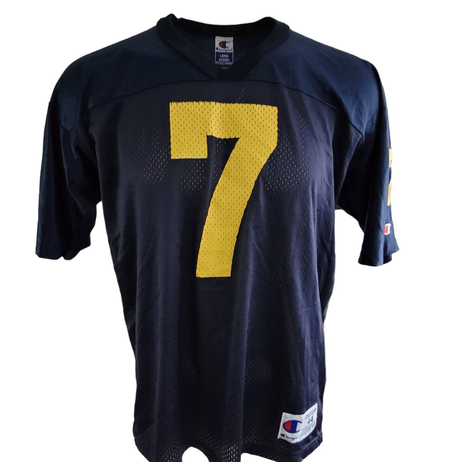 Champion Jersey No 7 Navy Blue T-Shirt - Large Size Men's Casual Tee-USASTARFASHION