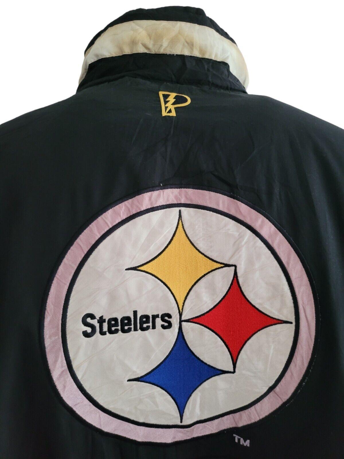 Vintage Pittsburgh Steelers Reversible NFL Puffer Jacket | XL | Made in USA-USASTARFASHION