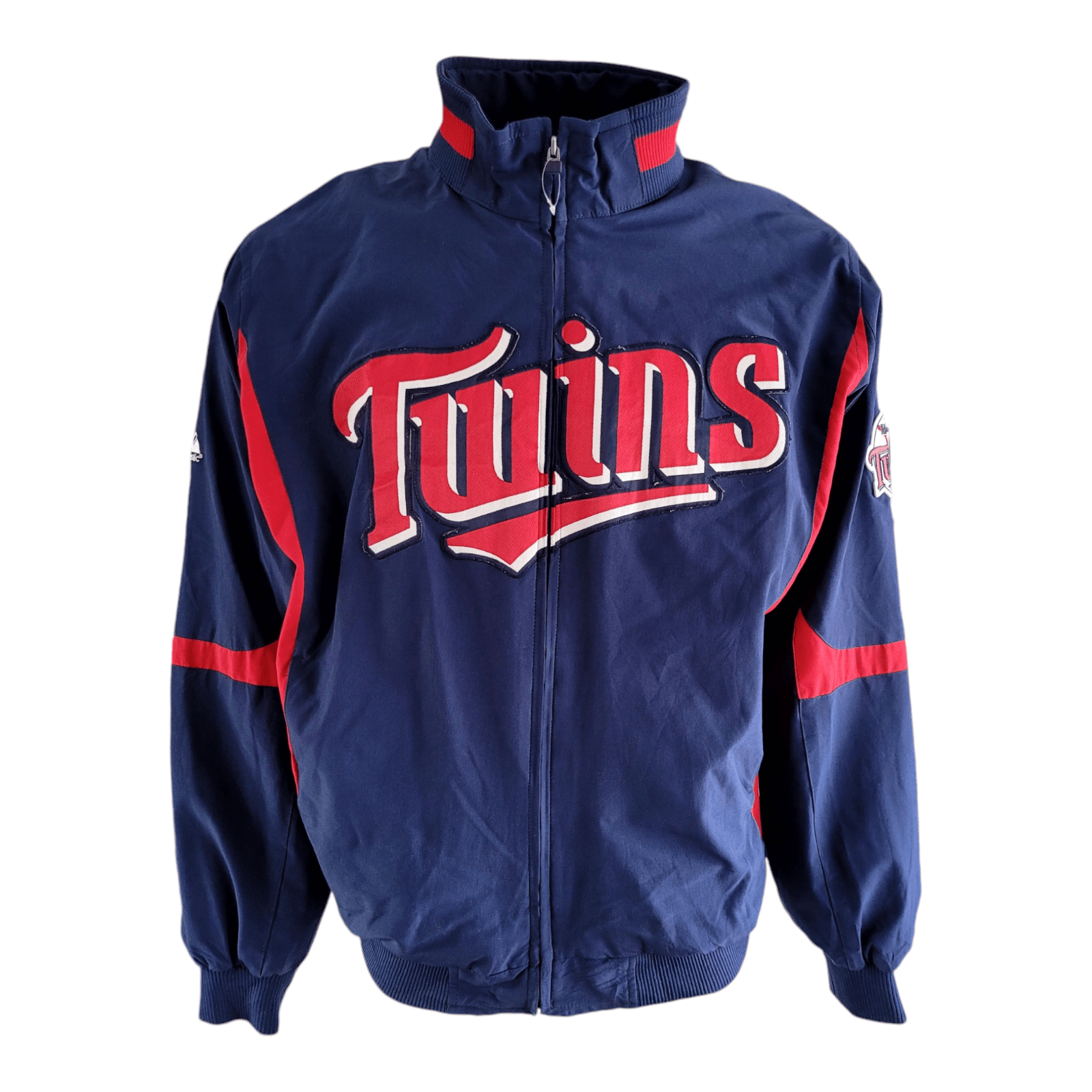 Majestic Minnesota Twins Therma Base Jacket - Authentic MLB Navy/Red - Men's L