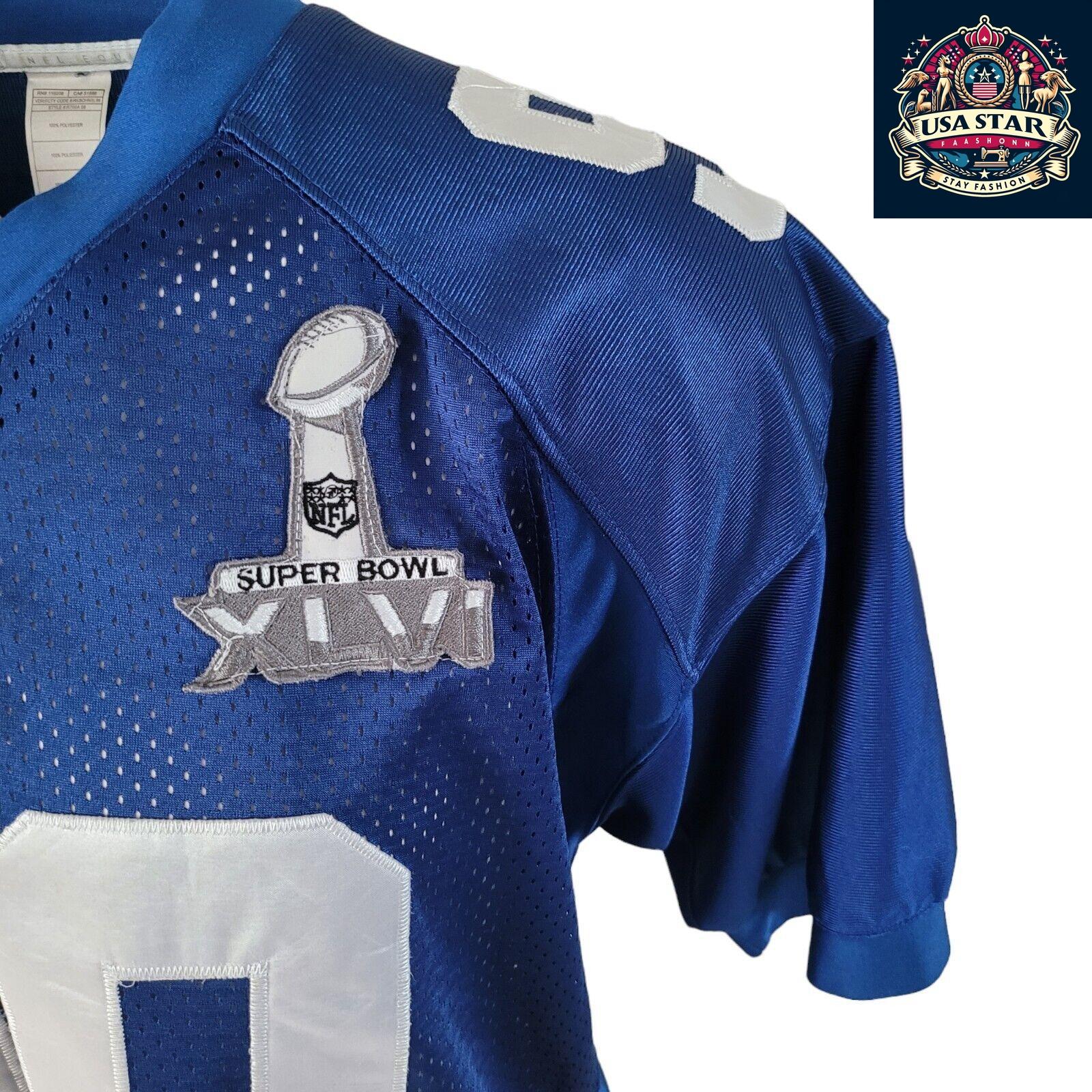 Reebok NFL Giants Jersey Jason Pierre-Paul Blue Size 50 with Moisture-Wicking Fabric - USASTARFASHION