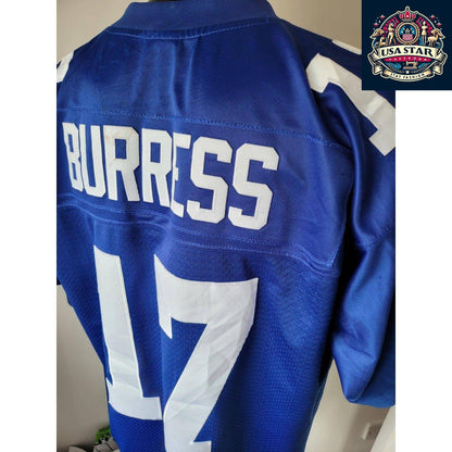 New York Giants Jersey #17 Plaxico Burress Classic Throwback in Rare Size L - Reebok Authentic - USASTARFASHION