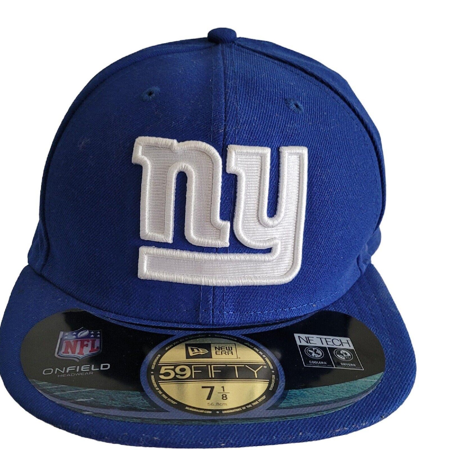 NFL New Era NY Yankees Essential Blue 59FIFTY Fitted Baseball Cap - Size 7 1/8-USASTARFASHION