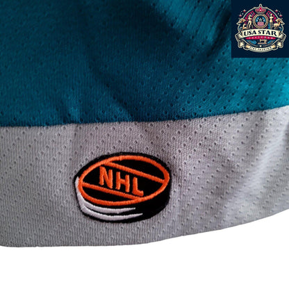 CCM San Jose Sharks Jersey, Teal Men's Medium, Embroidered Logo, Mesh Panels, NHL Official - USASTARFASHION