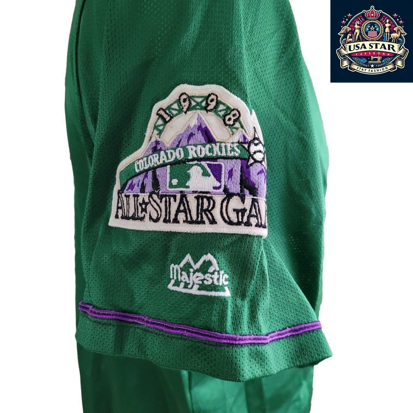 1998 Diamond Collection Colorado Rockies Jersey, Majestic Large, Authentic Fan Apparel - USASTARFASHION