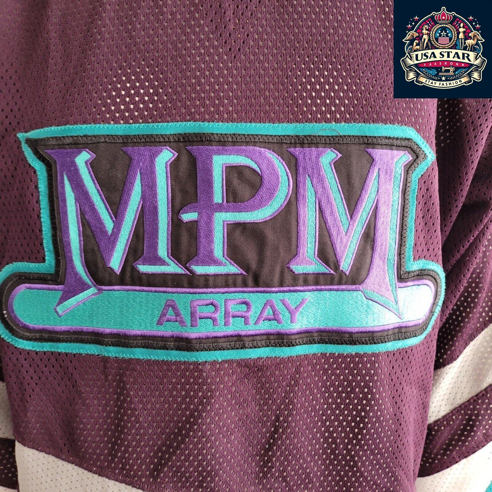 Vintage MPM Array #4 Hockey Jersey Purple Teal - 10th Anniversary Edition -... - USASTARFASHION