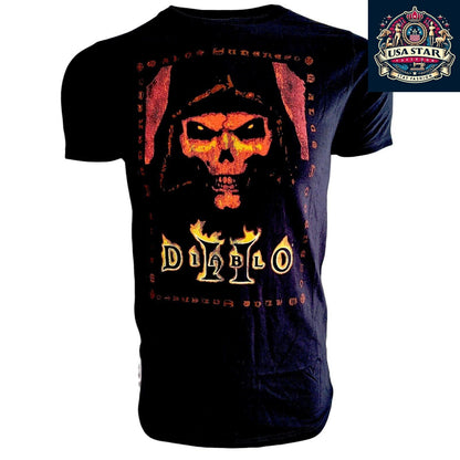 Diablo II: Resurrected Key To Darkness Black Unisex T-Shirt – 100% Cotton, Regular Fit - USASTARFASHION