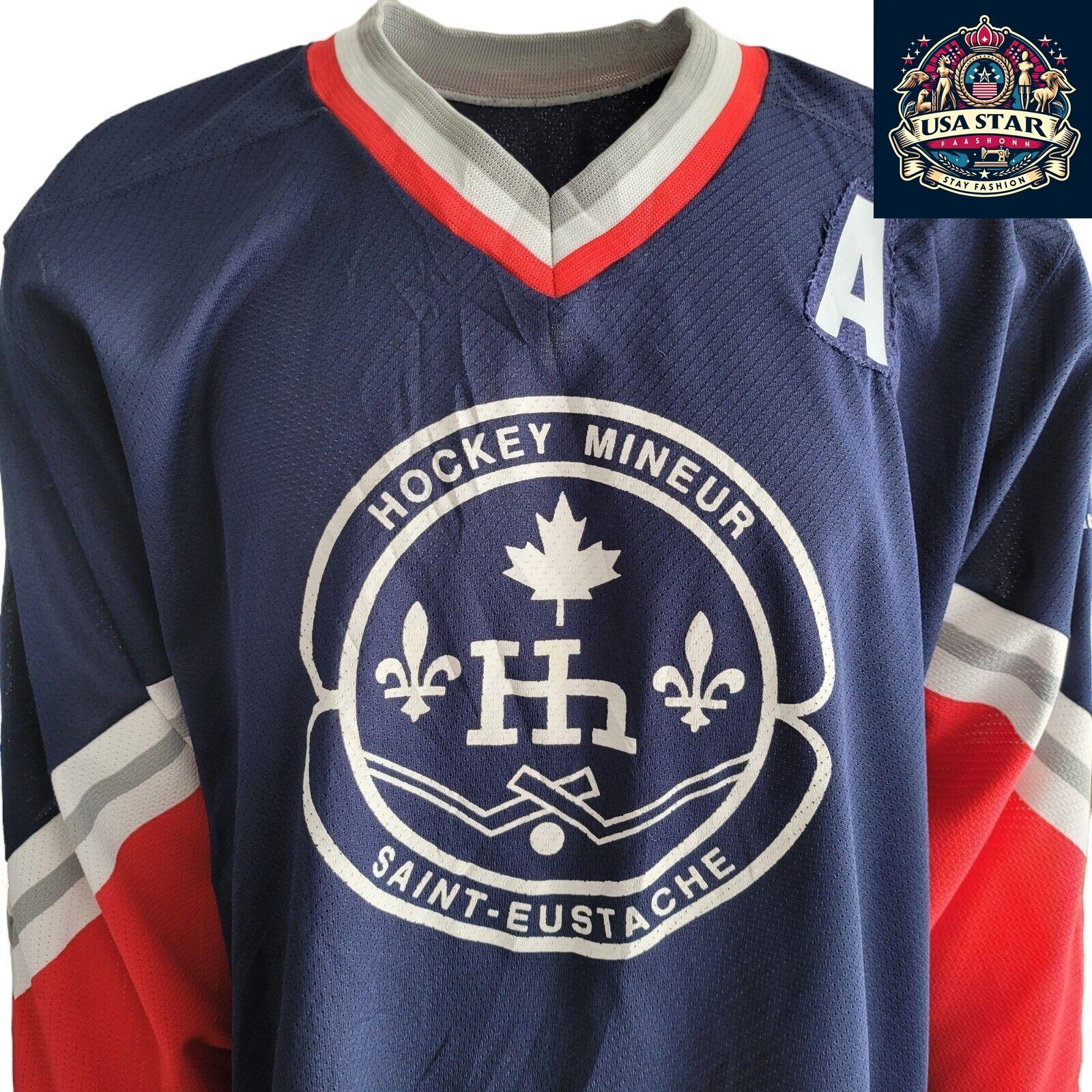 CCM Saint Eustache Hockey Jersey No 6 Made In Canada Size L - Authentic Team Spirit - USASTARFASHION