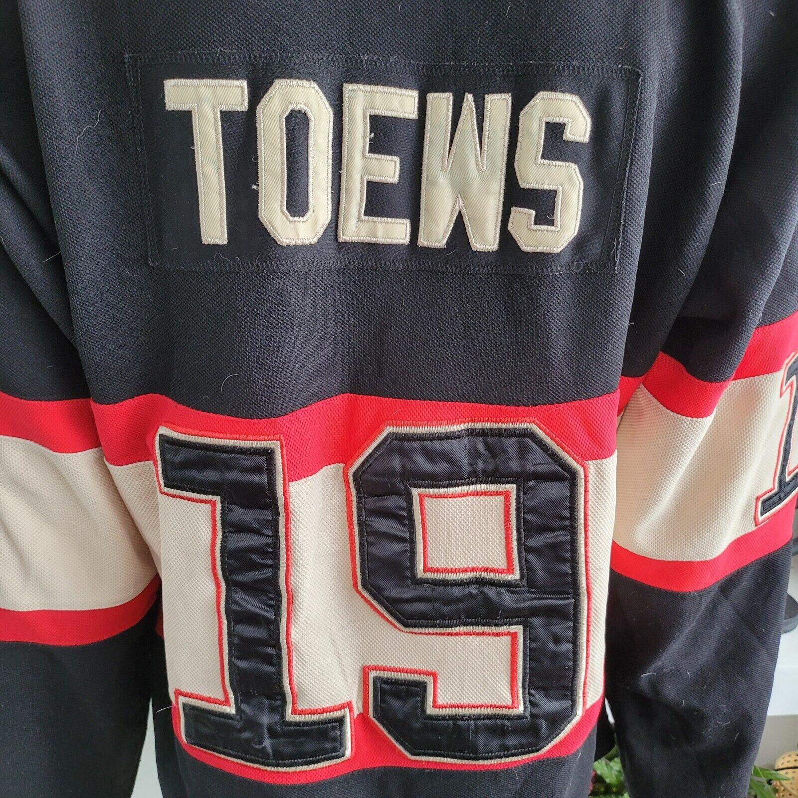 NHL Chicago Blackhawks Jonathan Toews #19 Jersey Size 54 Large Black-USASTARFASHION