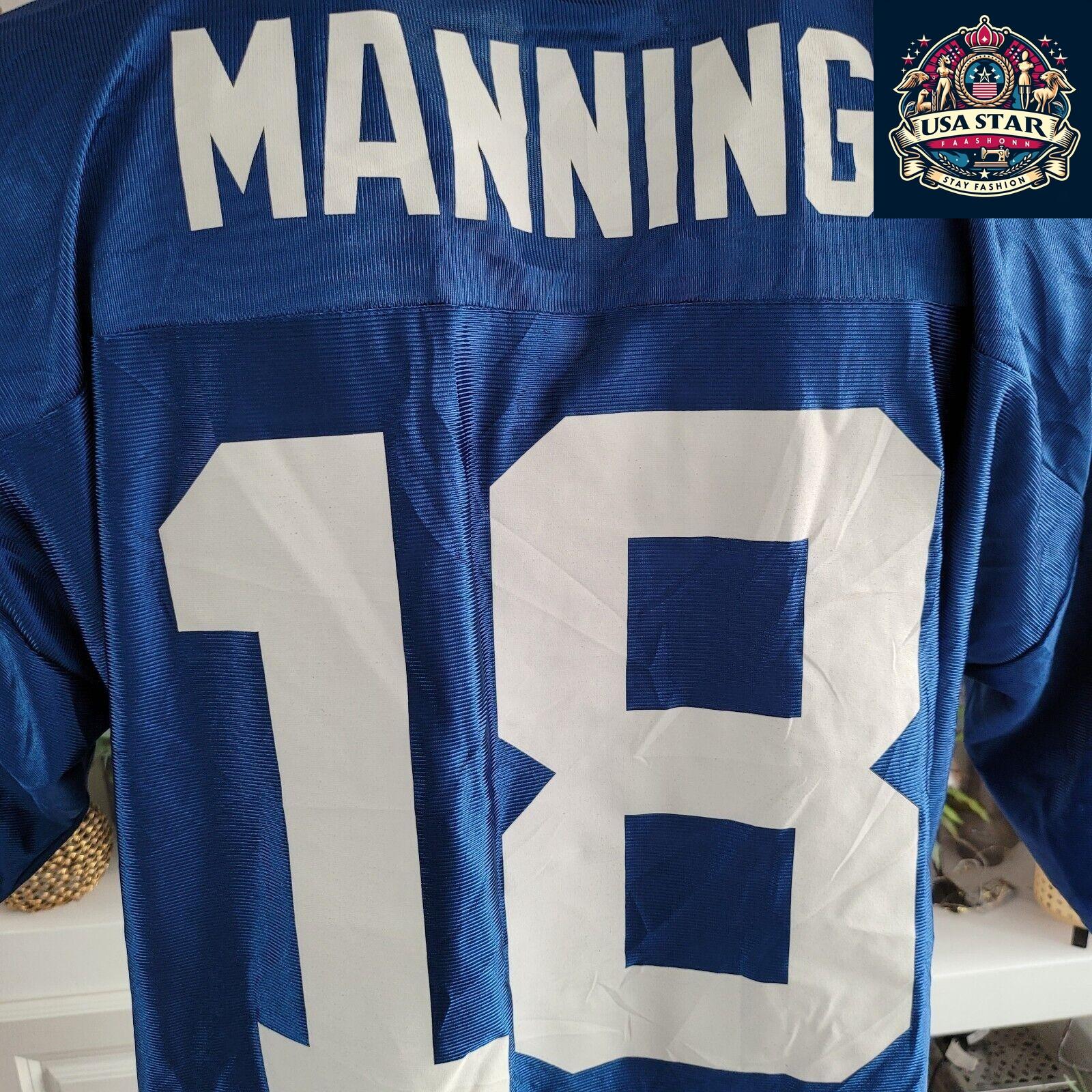 Peyton Manning Colts Jersey #18 - Authentic XL NFL Vintage, Iconic Design, Comfortable Fit - USASTARFASHION