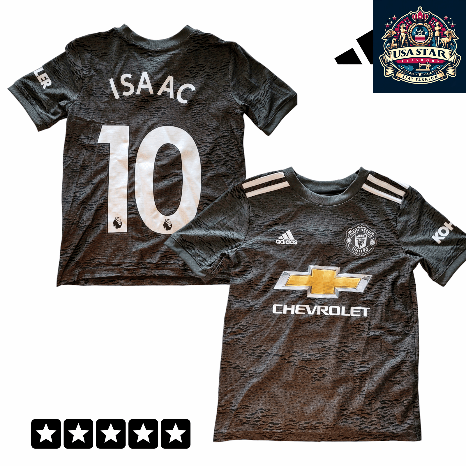 Adidas Manchester United Jersey AEROREADY Isaac #10 Youth Size 9-10 Years - Official New - USASTARFASHION