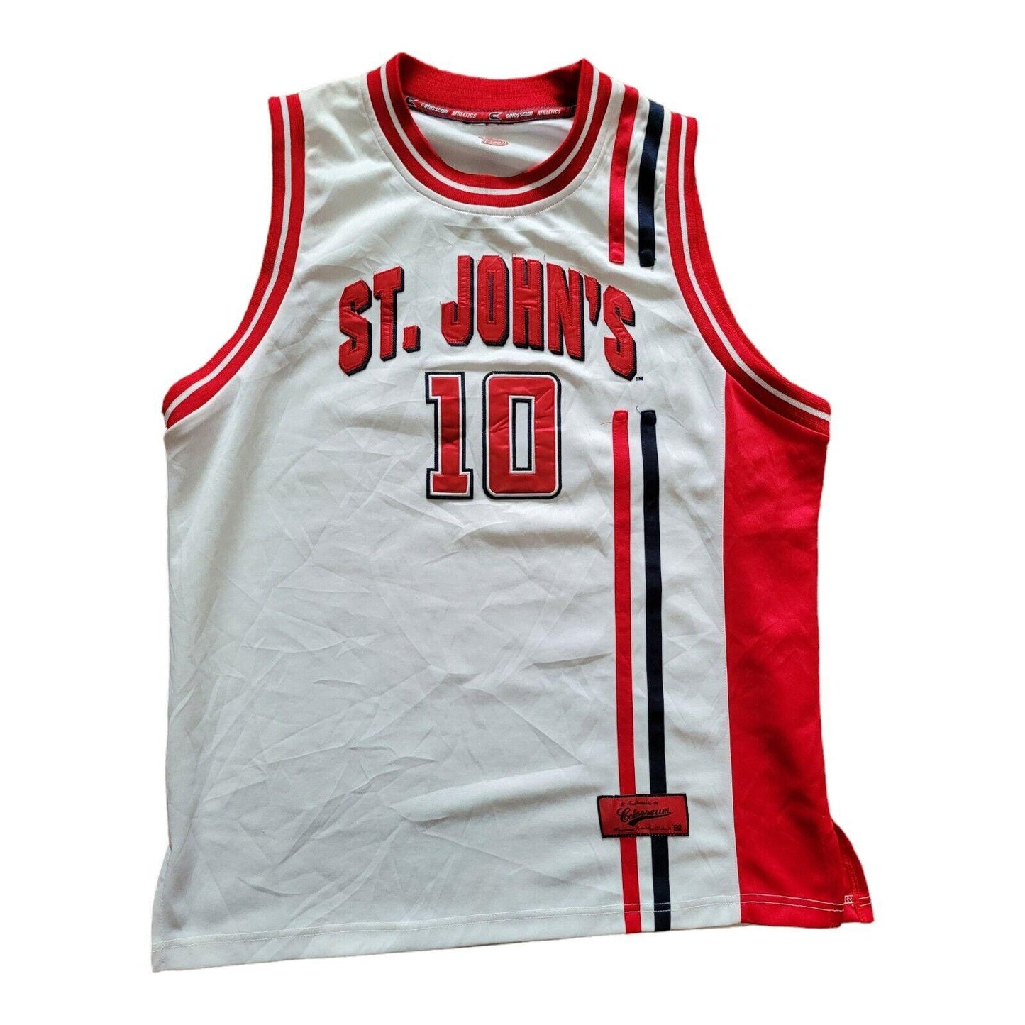 Vintage St. John's Red Storm Basketball Jersey '92 | Size L, #10-USASTARFASHION