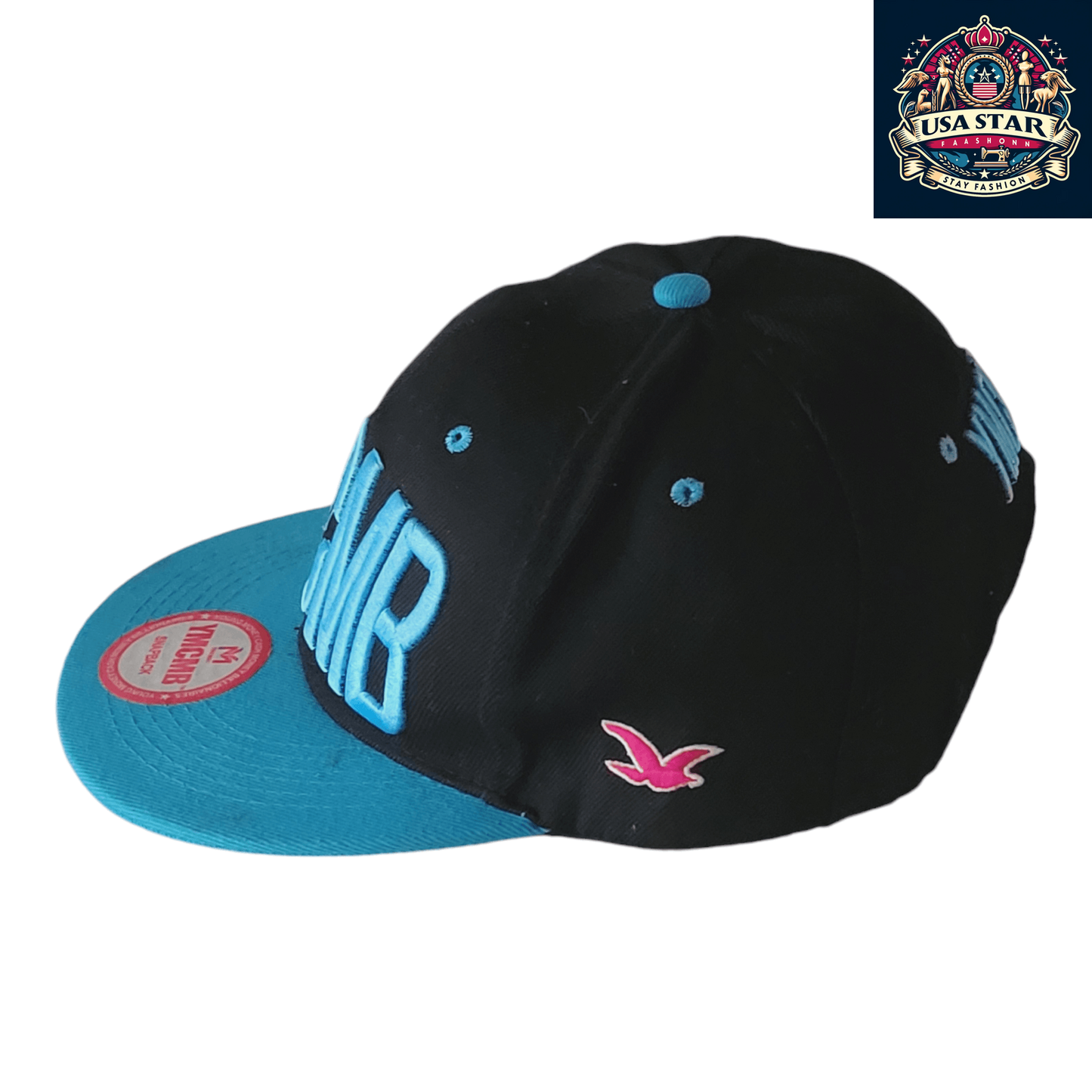 YMCMB Snapback Hat - Iconic Hip Hop Snapback Cap with Adjustable Fit - One Size Fits All - USASTARFASHION