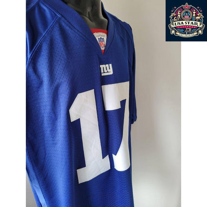 New York Giants Jersey #17 Plaxico Burress Classic Throwback in Rare Size L - Reebok Authentic - USASTARFASHION