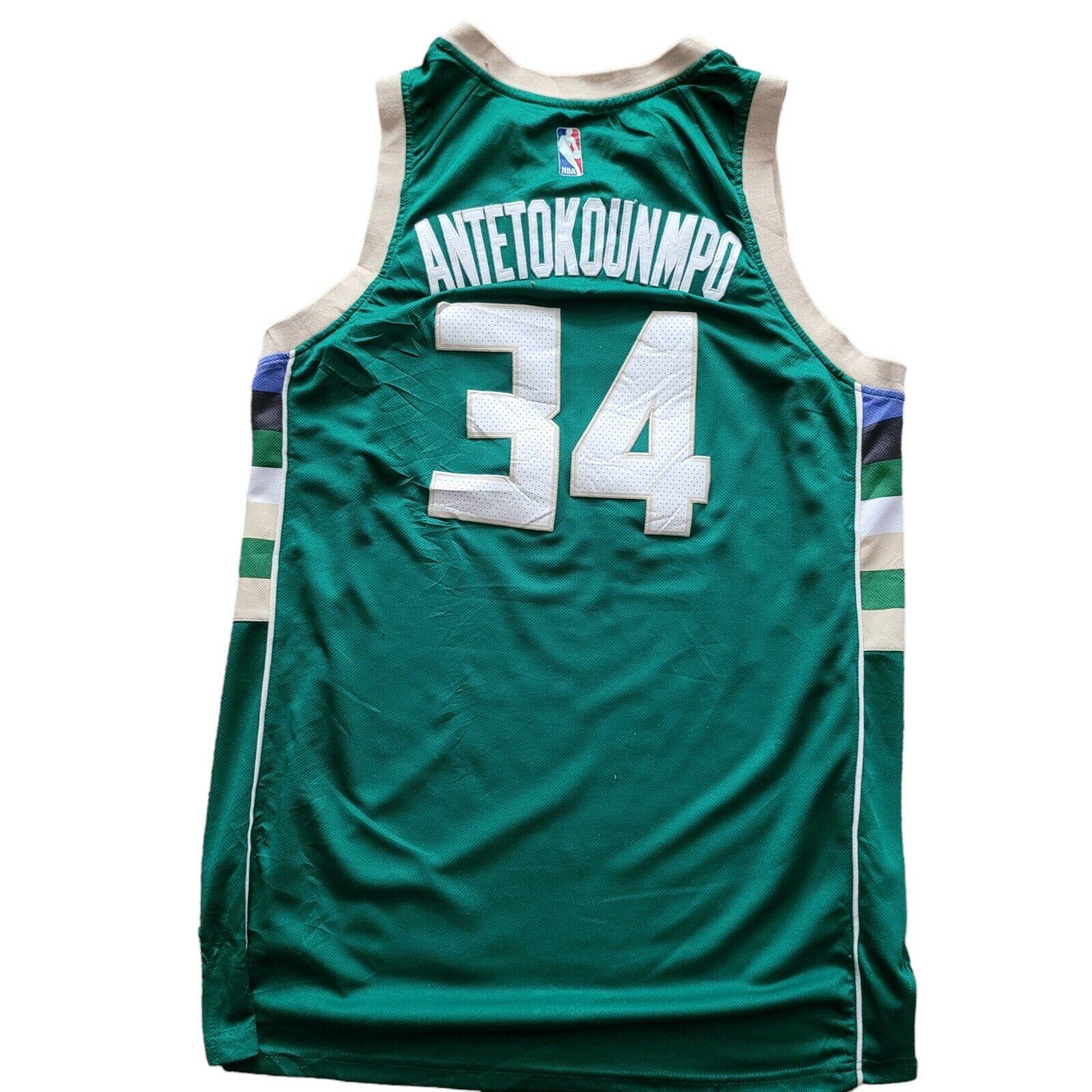 Nike Harley Davidson Giannis Antetokounmpo #34 Milwaukee Bucks Jersey Sz. 52-USASTARFASHION