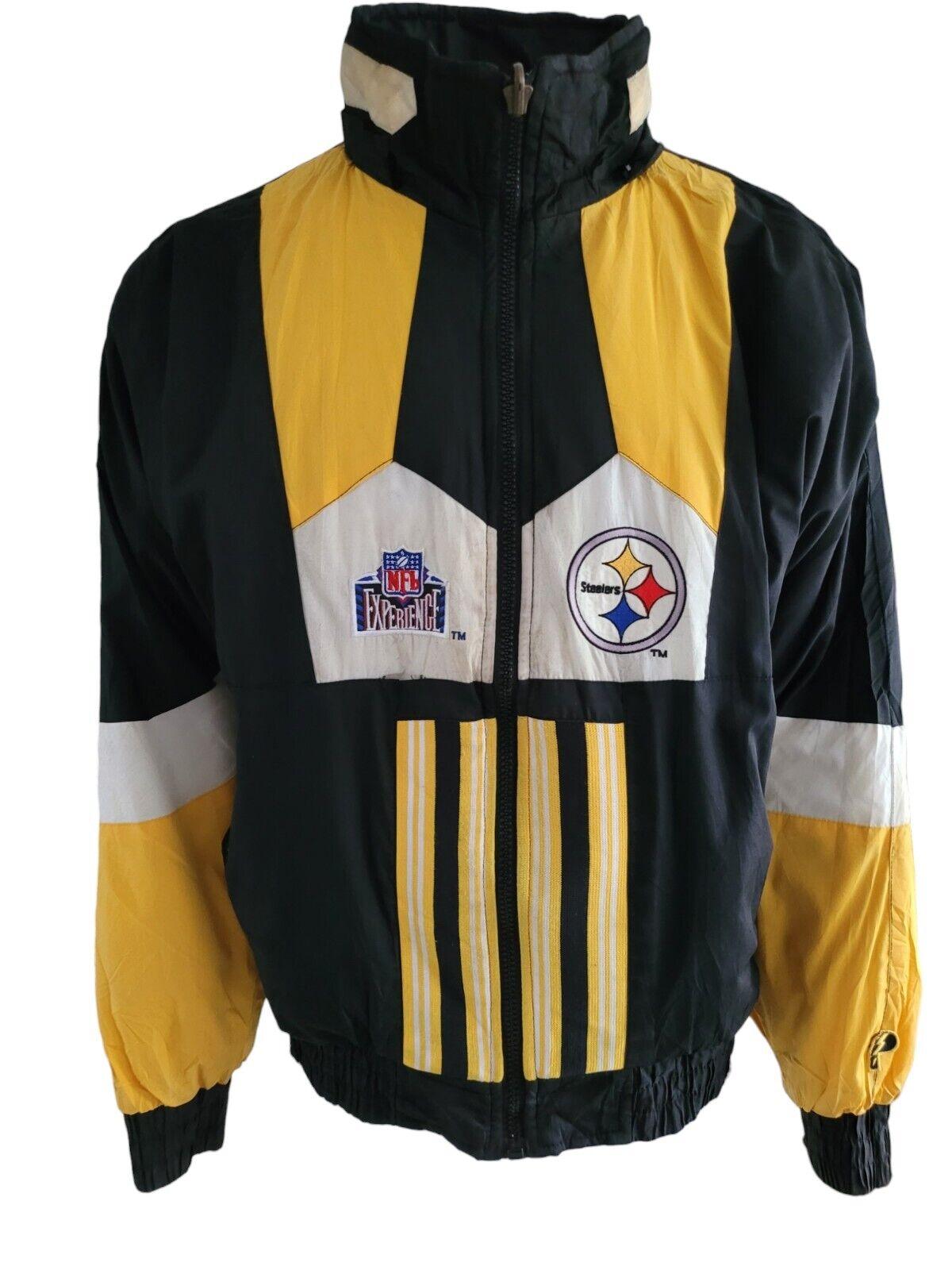 Vintage Pittsburgh Steelers Reversible NFL Puffer Jacket | XL | Made in USA-USASTARFASHION