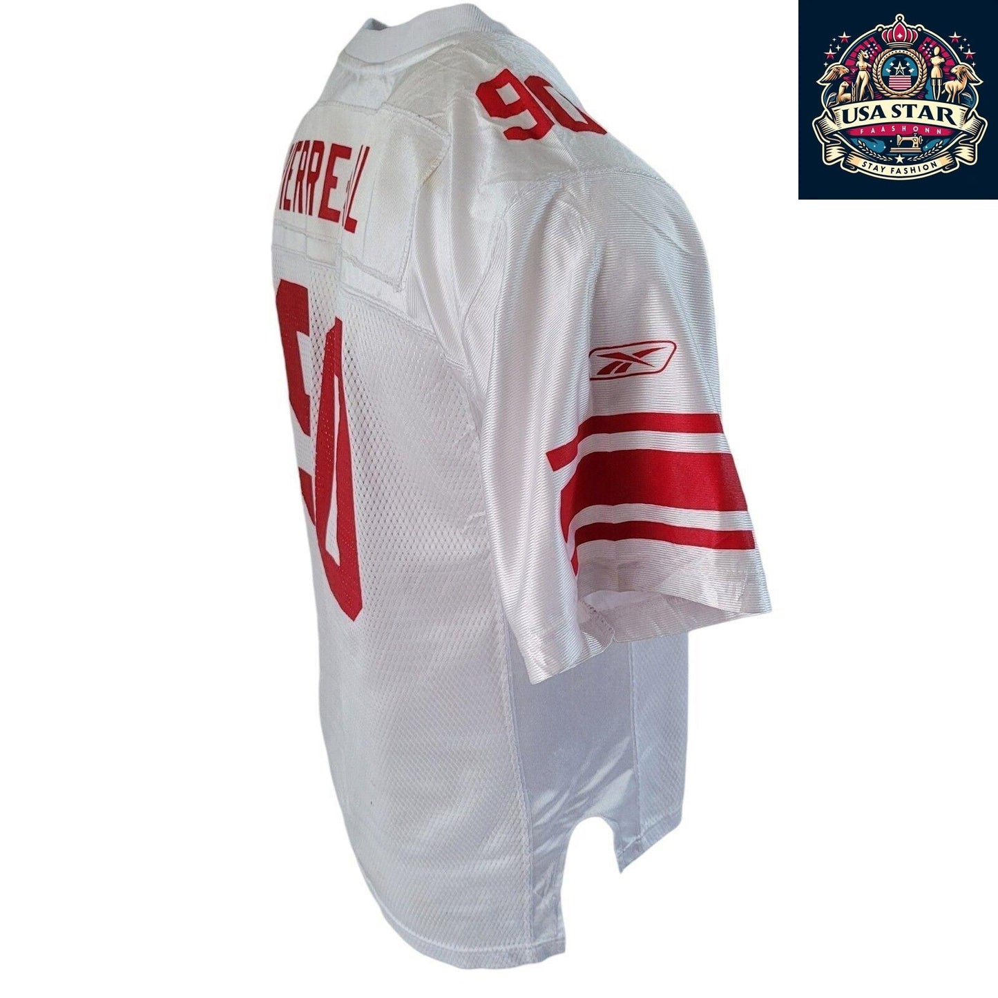 Reebok New York Giants Jersey Jason Pierre-Paul #90 Youth NFL Comfort Fit Authentic Design - USASTARFASHION