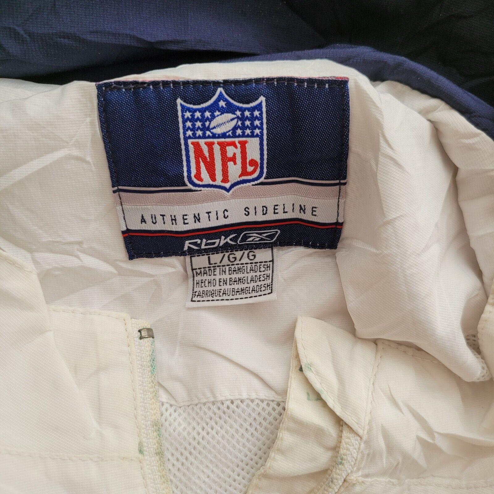 NFL Reebok Cowboys Football Jacket Size L - Warm & Stylish, Classic Design-USASTARFASHION