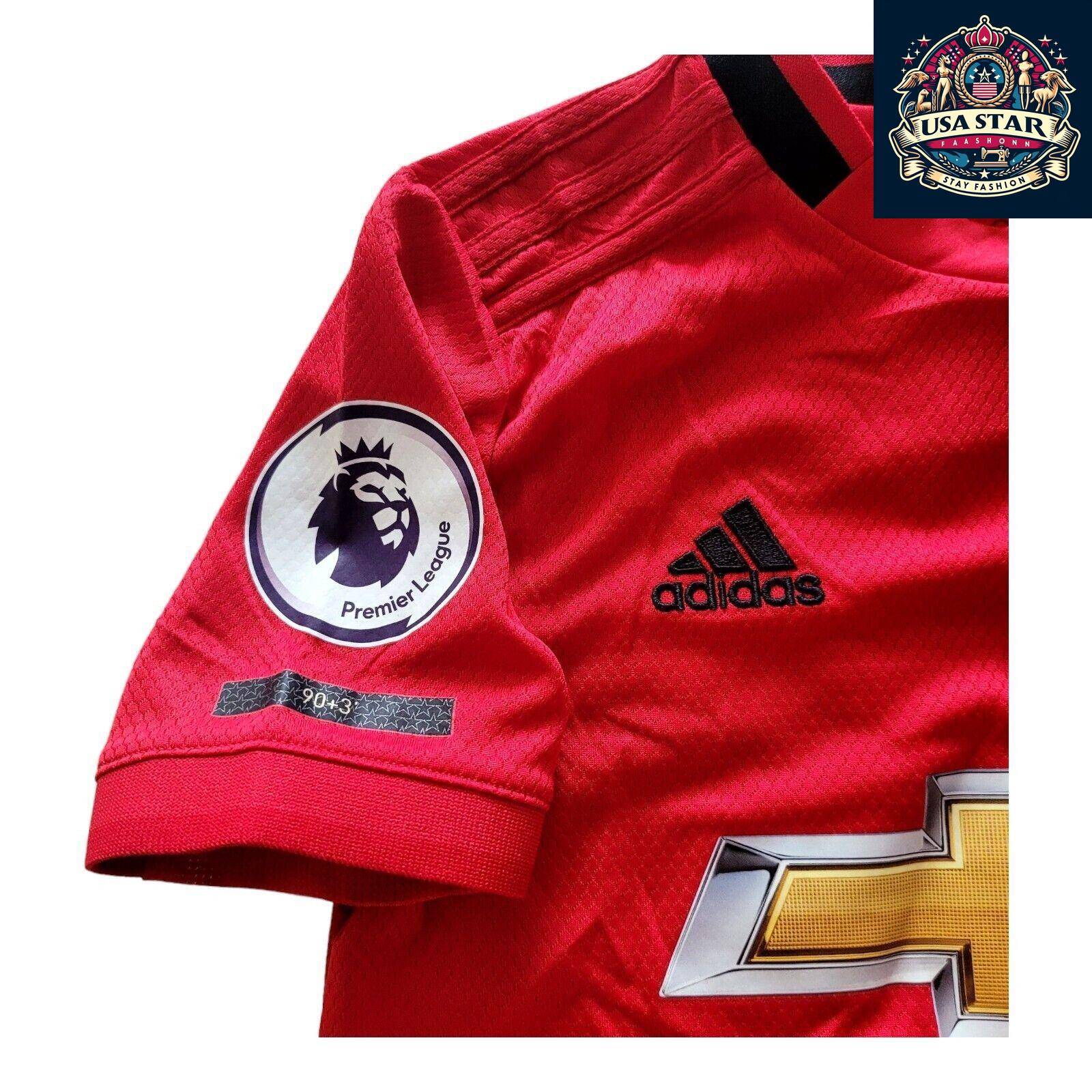 Adidas Manchester United Youth Home Jersey Size 9-10 Years Daniel #5 Red Soccer Shirt - USASTARFASHION