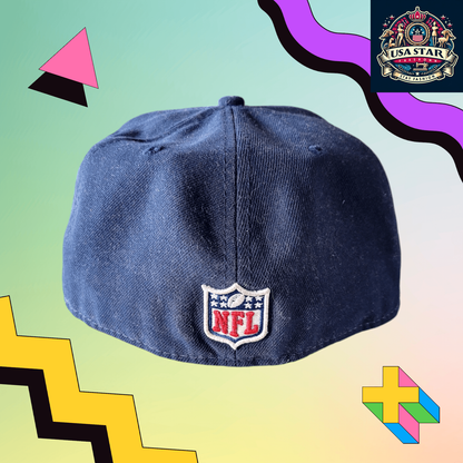 Dallas Cowboys Fitted Cap 59FIFTY Navy Blue/White Size 7 1/4 with Breathable Design - USASTARFASHION