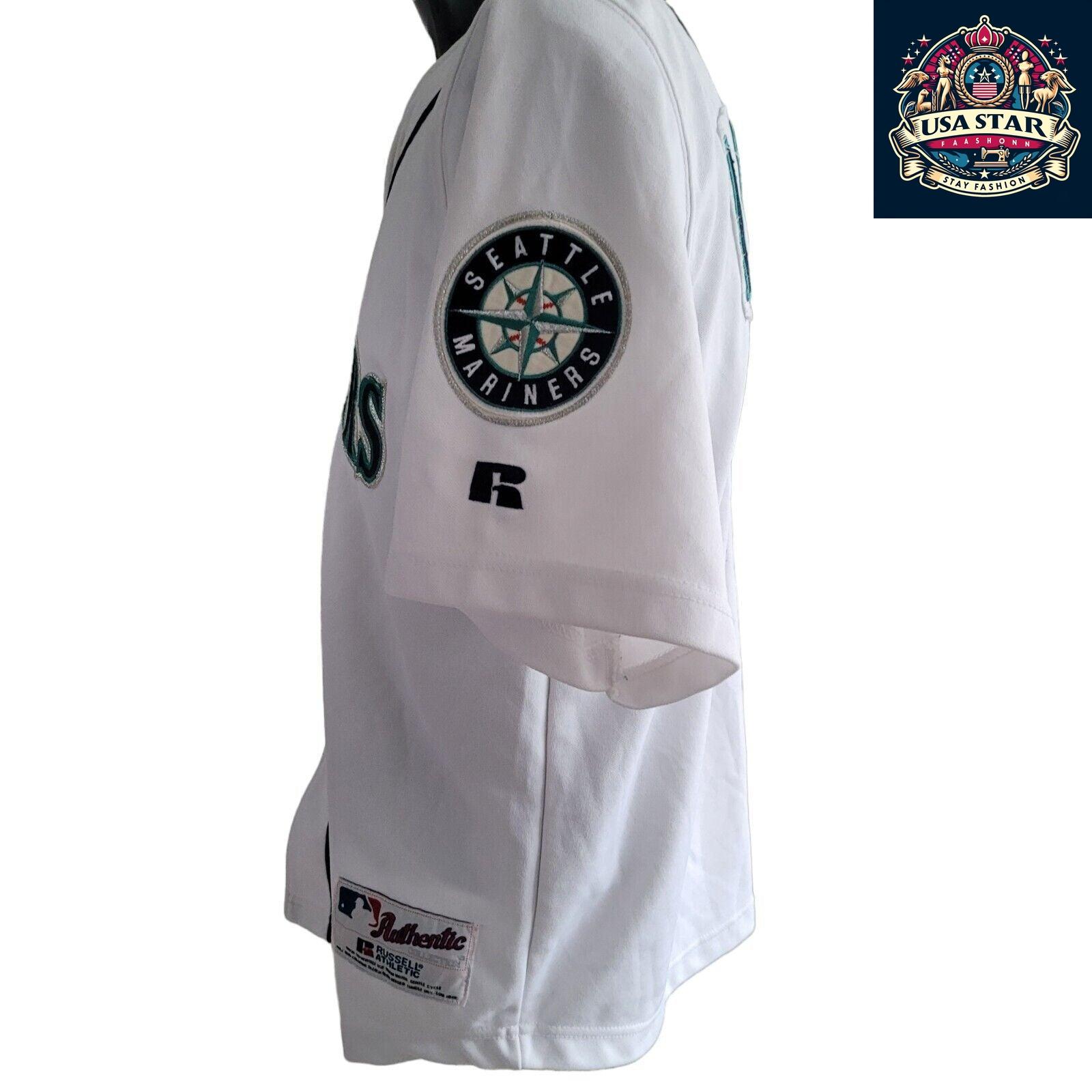 Youths Seattle Mariners Baseball Jersey By Russell  Athletic ICHIRO #51 Size M - USASTARFASHION