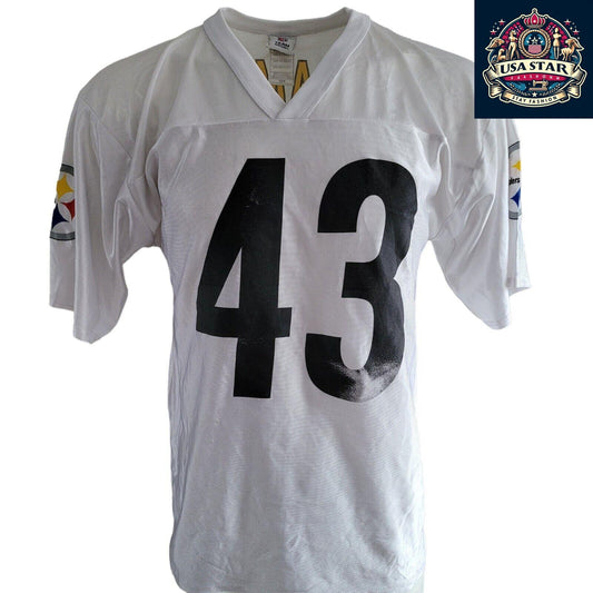 Pittsburgh Steelers Troy Polamalu Jersey #43 - Adult Medium, Breathable Fabric, Classic Design - USASTARFASHION