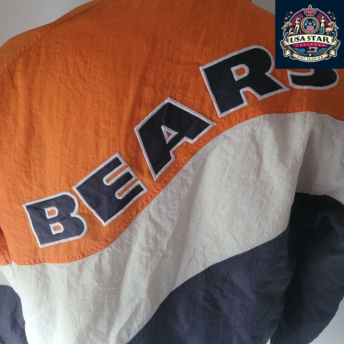 Chicago Bears Jacket - NFL Apexone Proline Apparel, Durable Comfort, Officially Licensed - USASTARFASHION