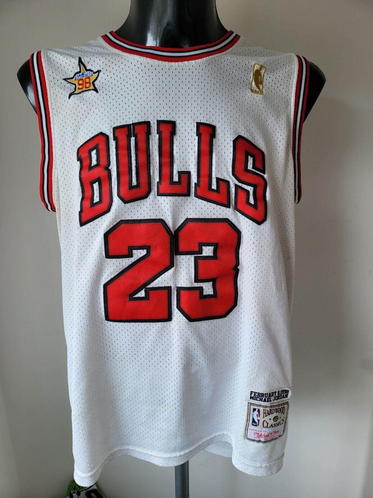 NBA Chicago Bulls #23 Jordan Hardwood Classics Jersey - Size L-USASTARFASHION