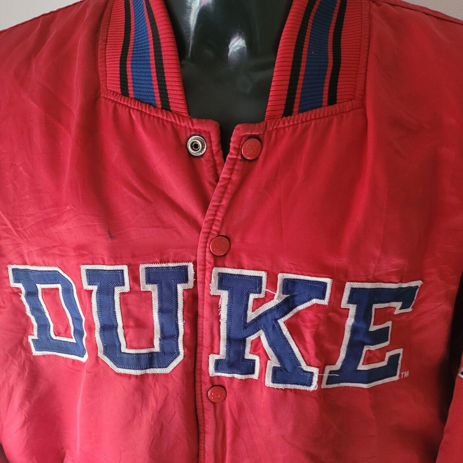 Vintage NCAA Duke Blue Devils Varsity Bomber Jacket Size 2XL Retro Sports Fan Gear-USASTARFASHION