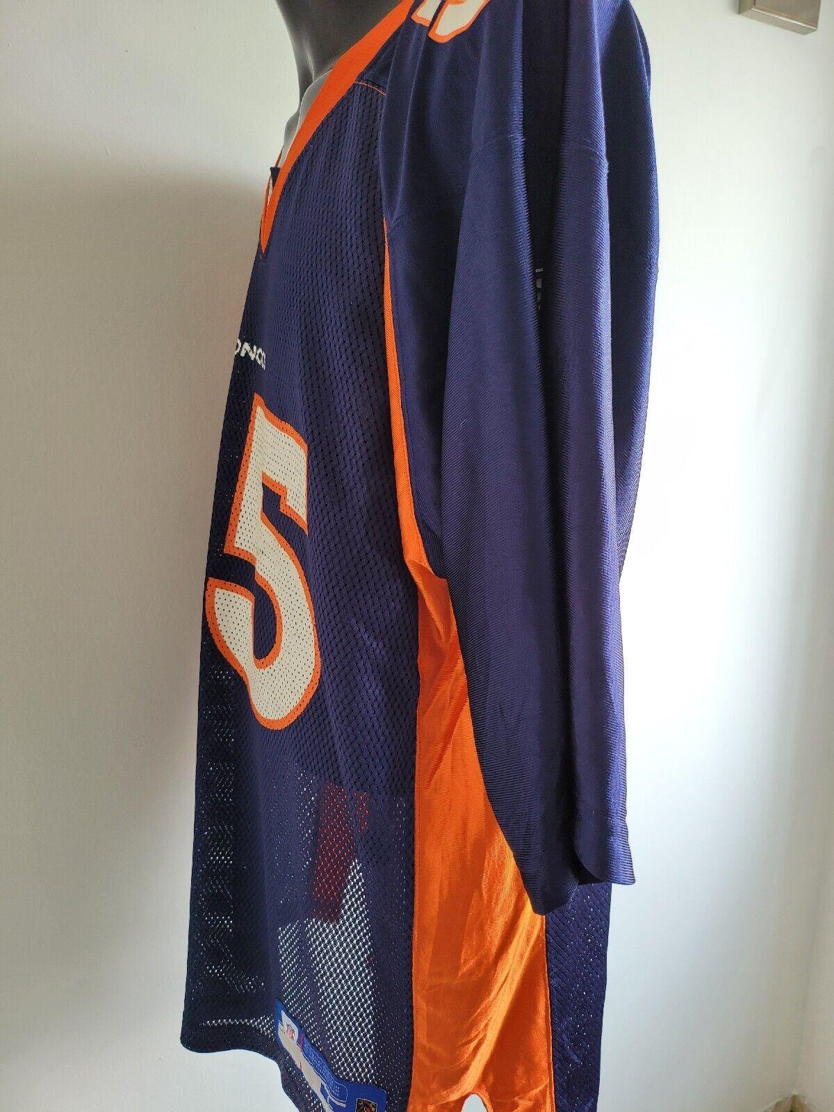 NFL Reebok Denver Broncos DJ Williams #55 Navy Authentic Onfield Jersey - Size L-USASTARFASHION