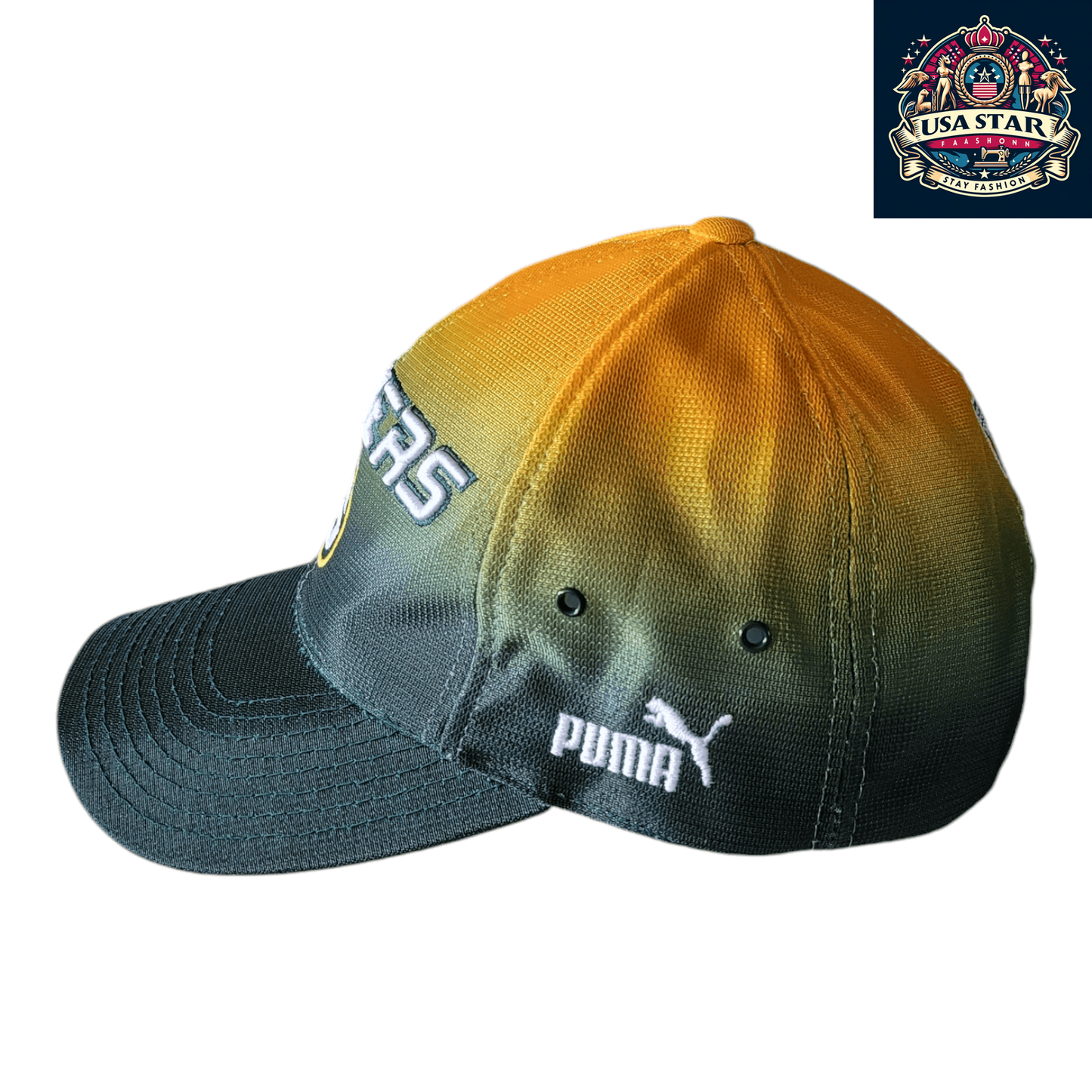 Green Bay Packers Hat - Gradient Design, Official NFL Cap by Puma Pro Line, One Size Fits Most - USASTARFASHION