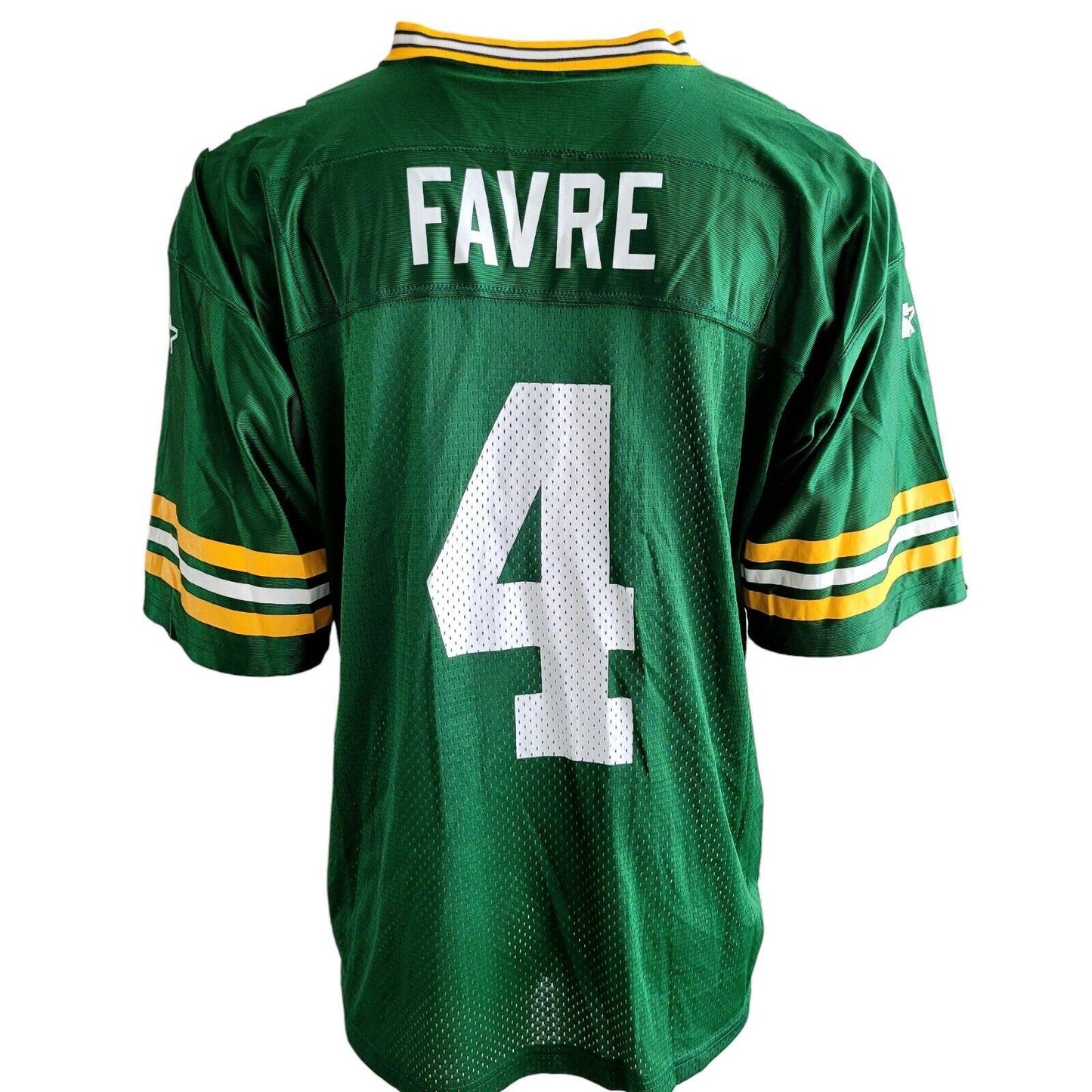 Starter Brett Favre #4 Green Bay Packers Jersey - XL Mesh Authentic Football Shirt-USASTARFASHION