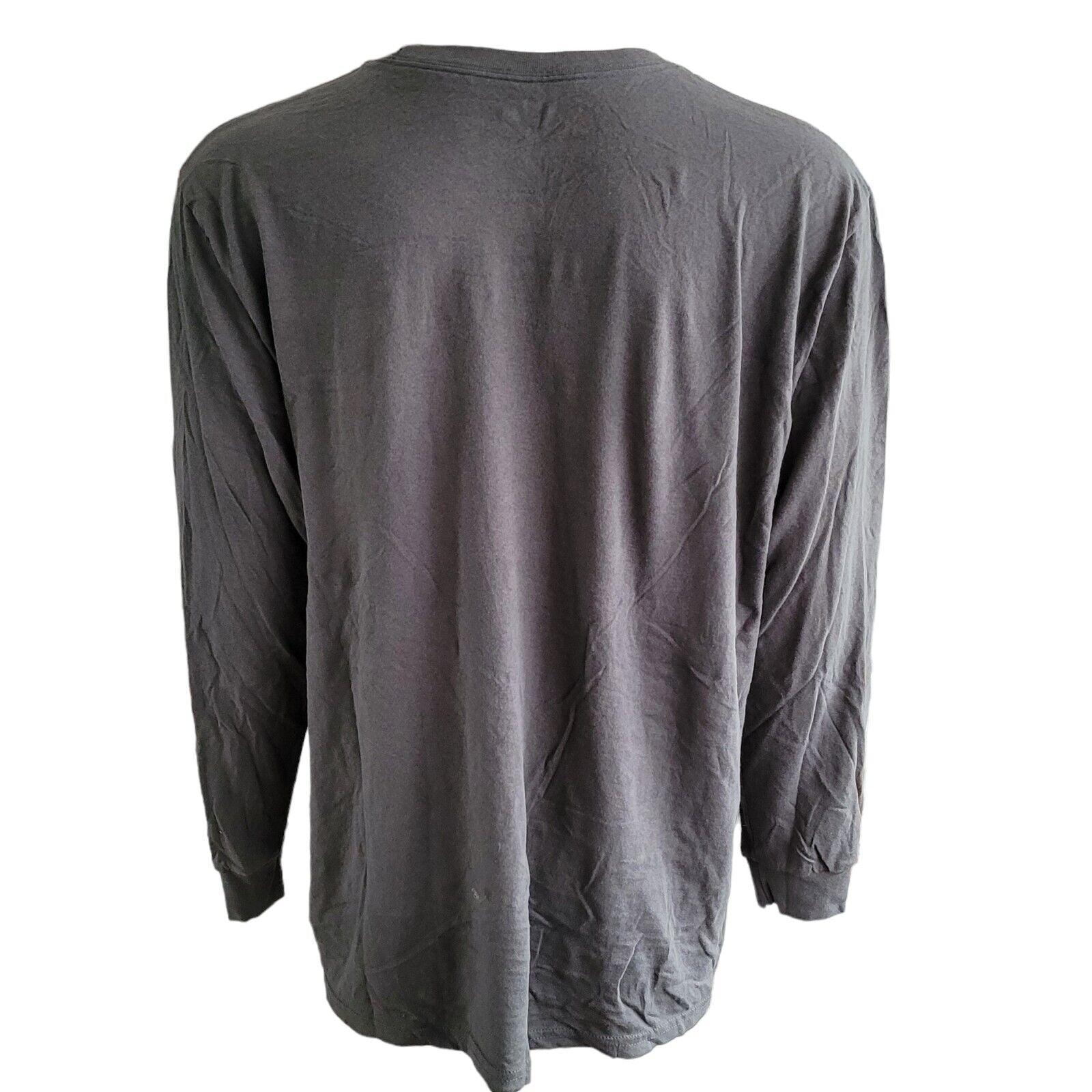 Dickies Gray Cotton Long Sleeve T-Shirt | Size 2XL-USASTARFASHION