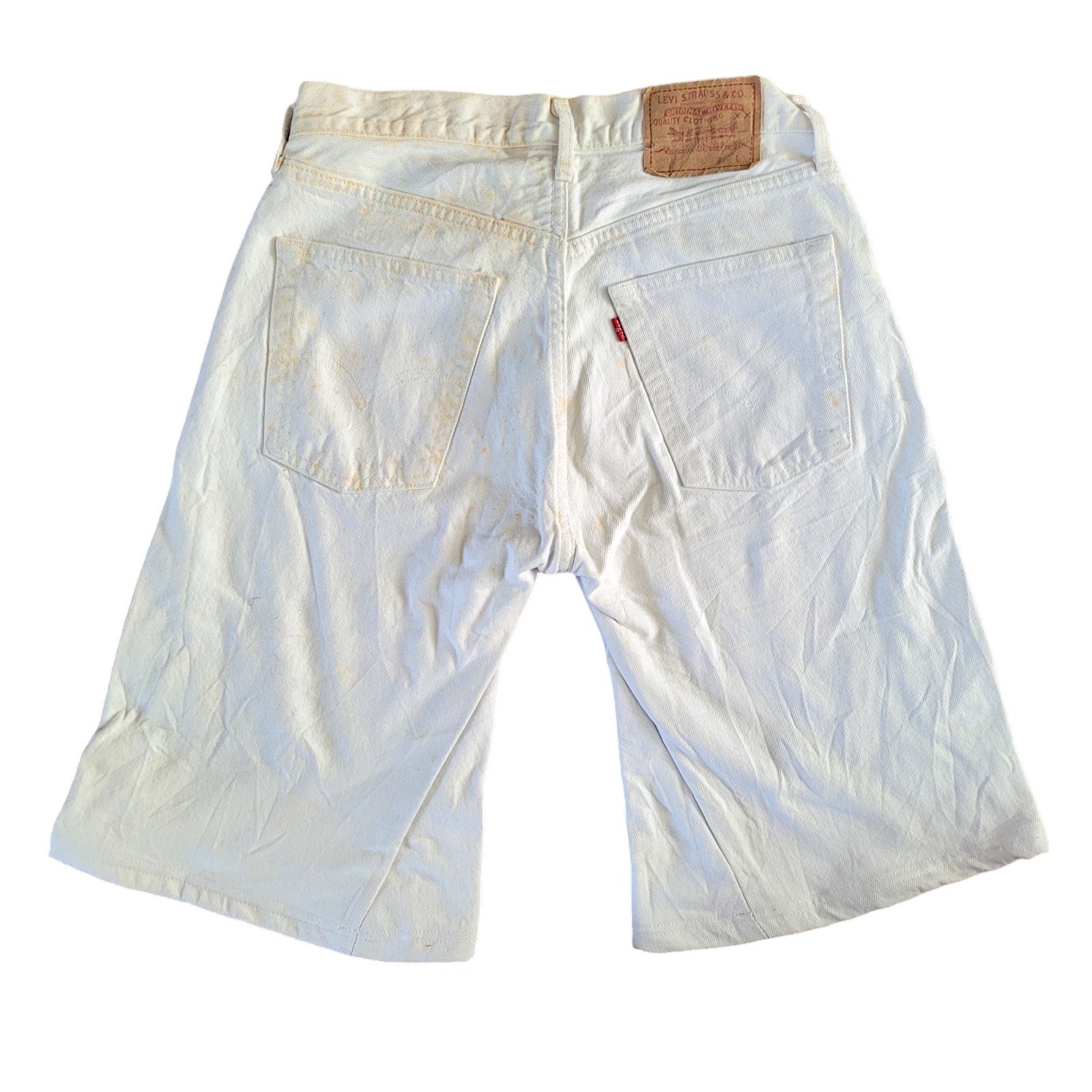 Levi's 550 Relaxed Fit Jorts - White Denim W36-USASTARFASHION