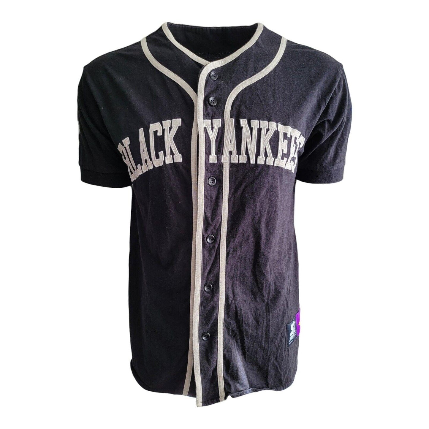 New York Black Yankees Starter Jersey - Size L | Authentic 100% Cotton Capturing Baseball Legacy-USASTARFASHION