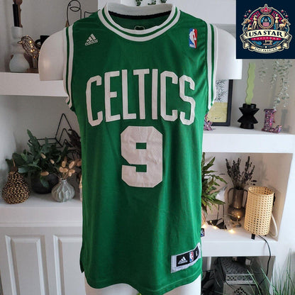 Boston Celtics Rajon Rondo Jersey No. 9 Vintage Adidas Shirt Size S - Classic Basketball Fan Apparel - USASTARFASHION