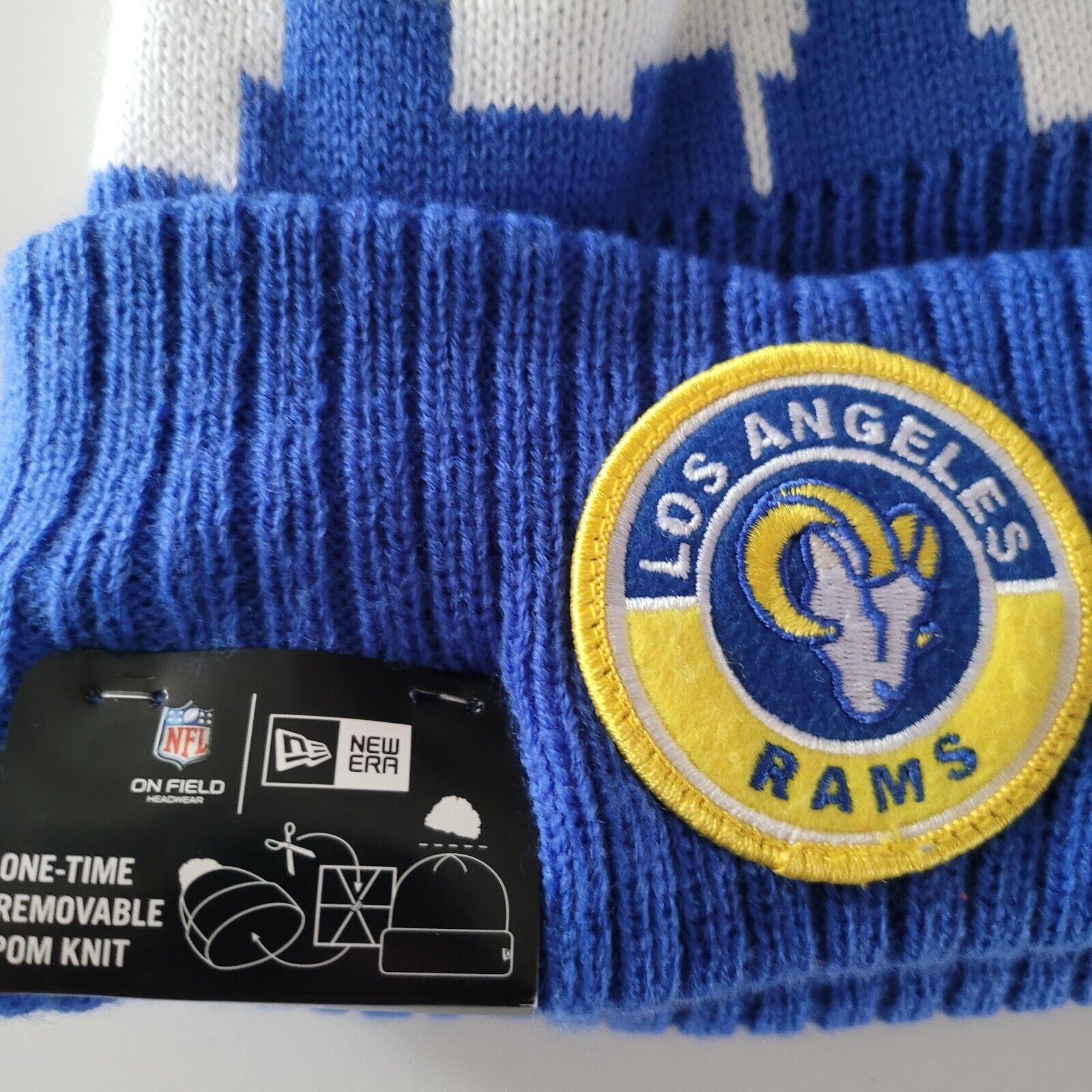 Los Angeles Rams New Era Beanie Hat: Acrylic, One Size Fits All-USASTARFASHION