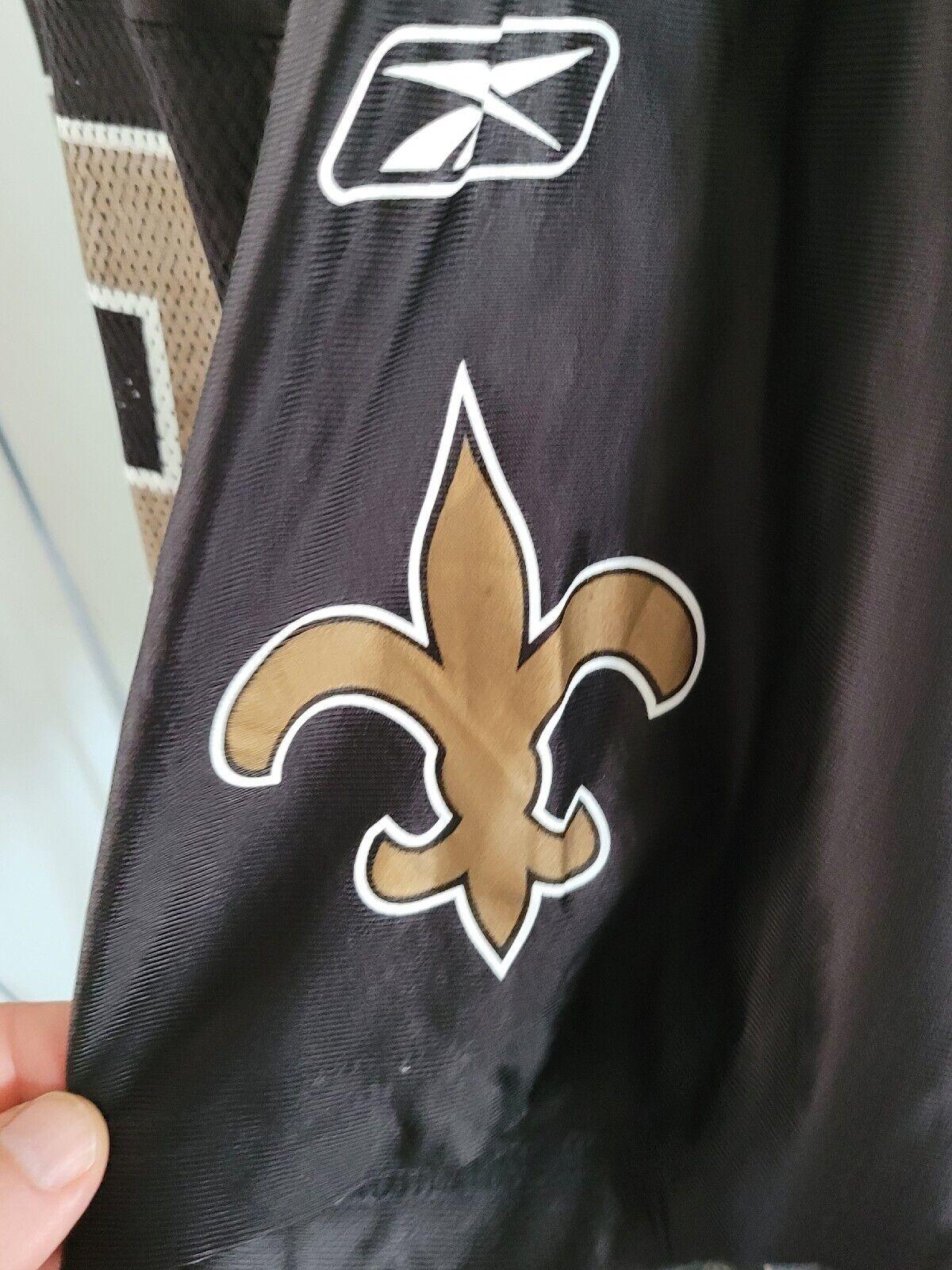 New Orleans Saints XL Jersey #42 Darren Sharper Super Bowl Reebok - Black/Gold - Size XL-USASTARFASHION