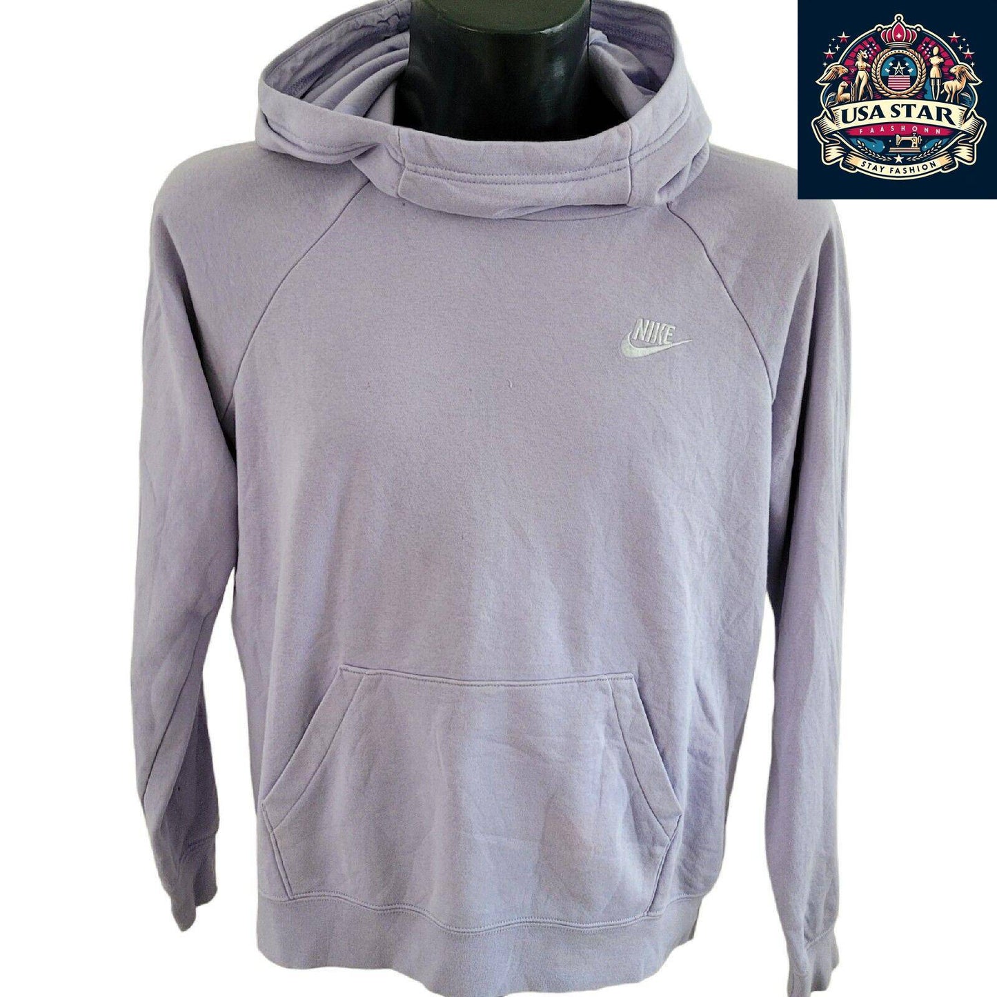 Nike Women's Hoodie XL - Soft Cotton, Breathable Purple Pullover for Comfort & Style - USASTARFASHION