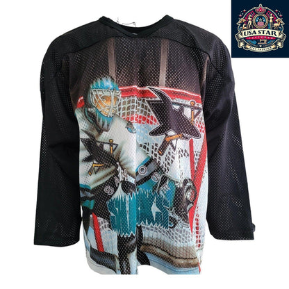 🏒 Vintage Authentic Men's CCM San Jose Sharks Hockey Jersey - Size XL, Made in - USASTARFASHION