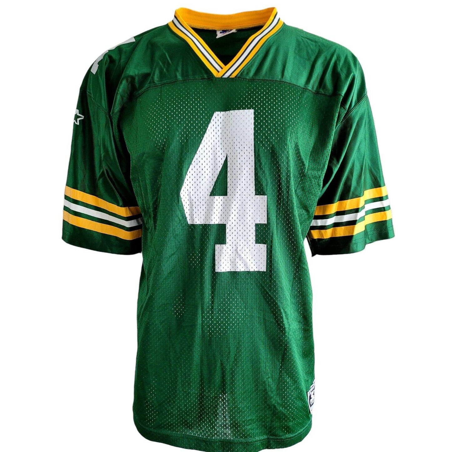 Starter Brett Favre #4 Green Bay Packers Jersey - XL Mesh Authentic Football Shirt-USASTARFASHION