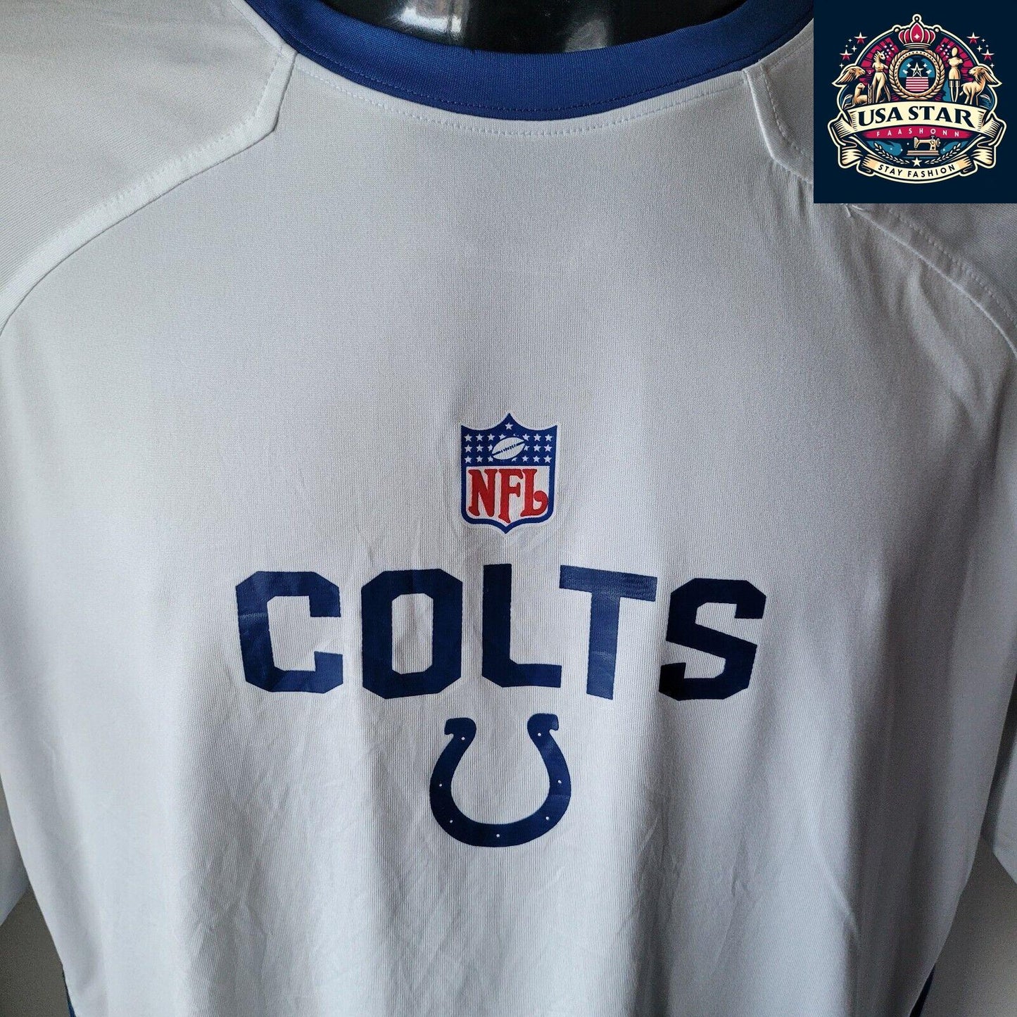 Indianapolis Colts Jersey XL by Reebok - Vintage Style, Breathable Fabric, Authentic Team Colors - USASTARFASHION