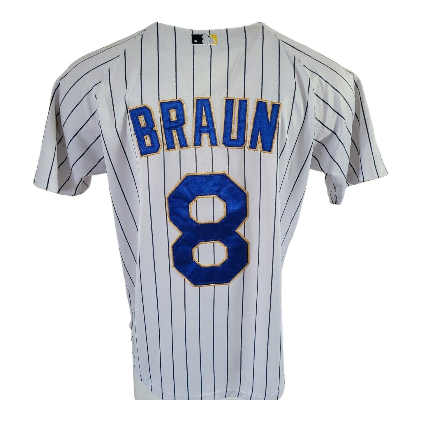 Ryan Braun #8 Milwaukee Brewers Majestic V-Neck Shirt - Size 48 M-USASTARFASHION