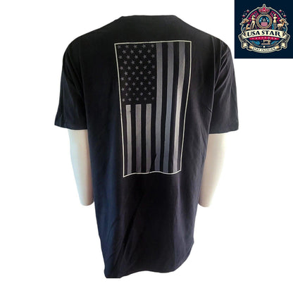 Kevin Harvick T-Shirt 3XL Black With American Flag Design - Comfortable, Casual Racing Tee - USASTARFASHION