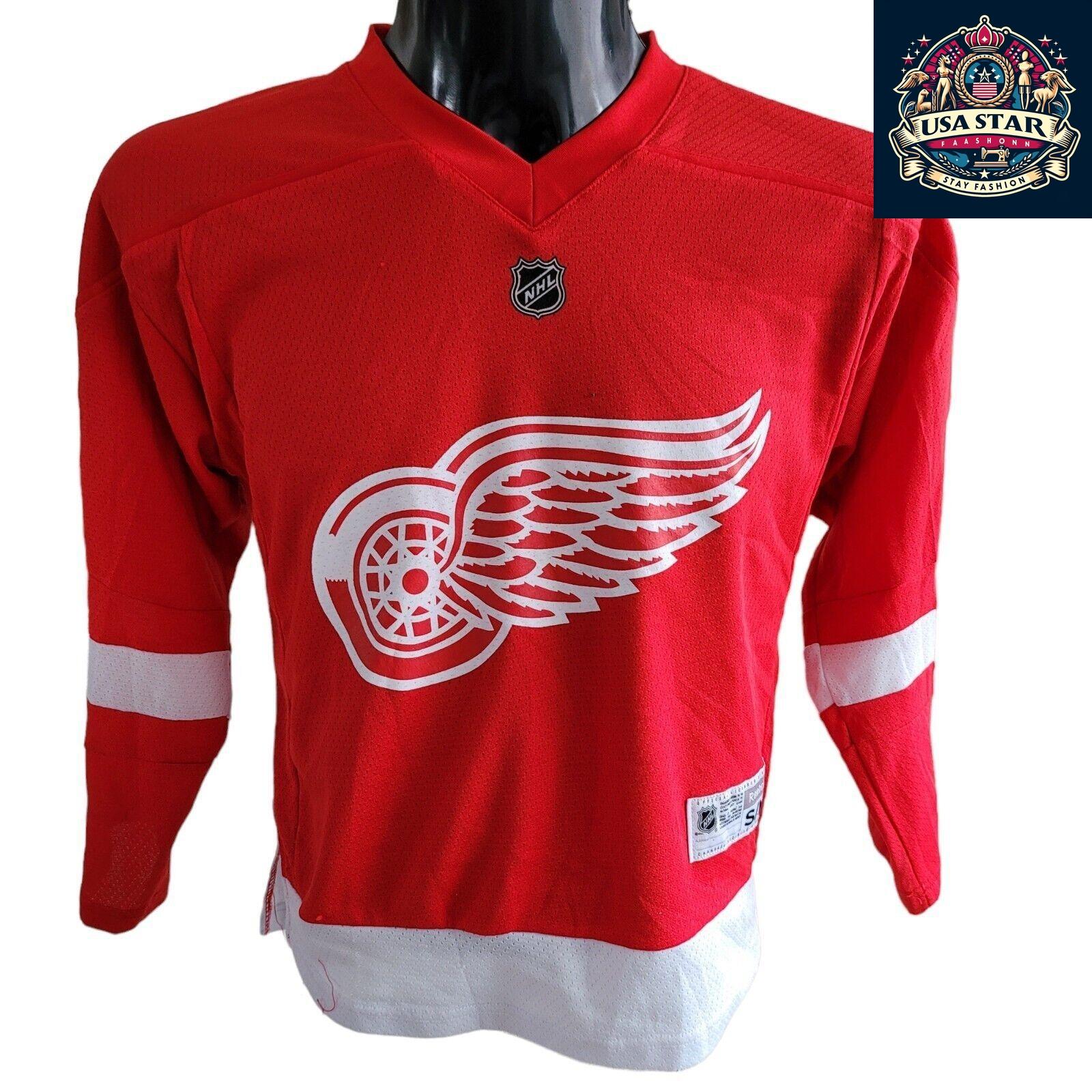 Petr Mrazek #34 Detroit Red Wings Youth Jersey S/M - Durable, Comfortable, Officially Licensed - USASTARFASHION