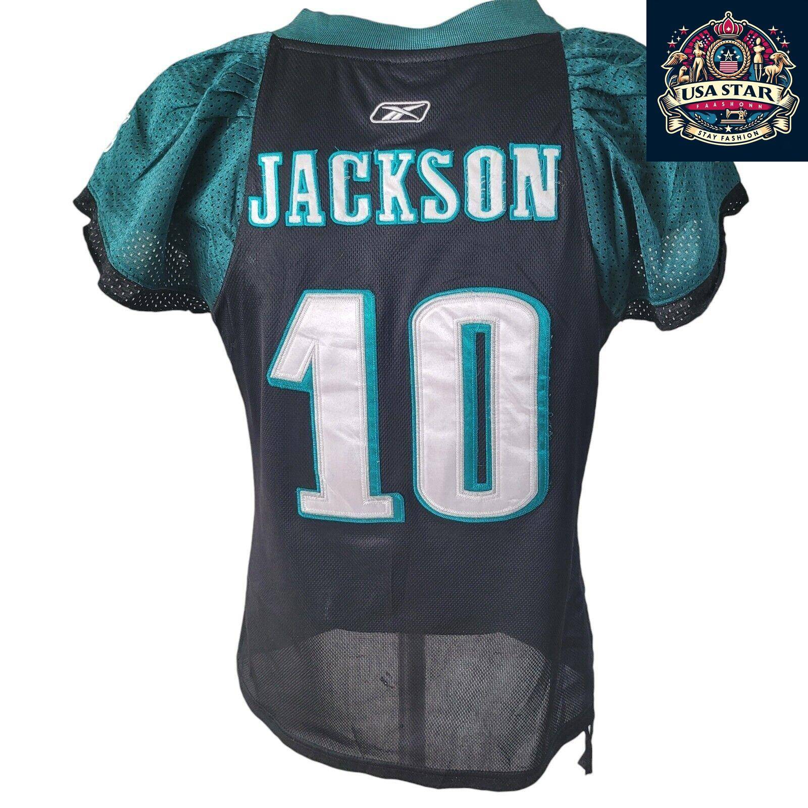 Philadelphia Eagles Jersey Women Reebok Jackson 10 – Official NFL Merchandise Size Small - USASTARFASHION