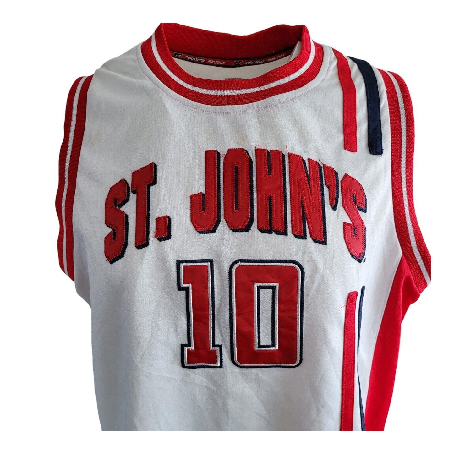 Vintage St. John's Red Storm Basketball Jersey '92 | Size L, #10-USASTARFASHION