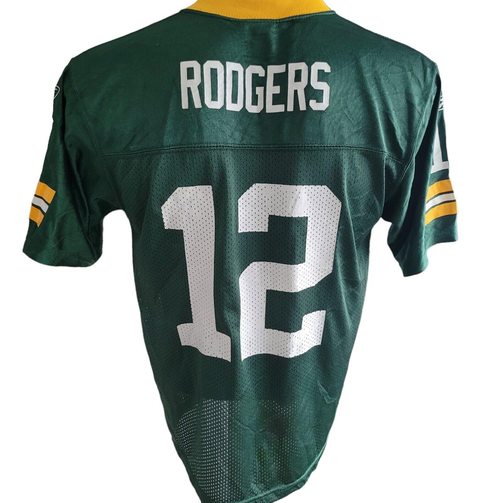 Green Bay Packers Reebok NFL Jersey - Youth L #12 Rodgers - Sporty Design-USASTARFASHION