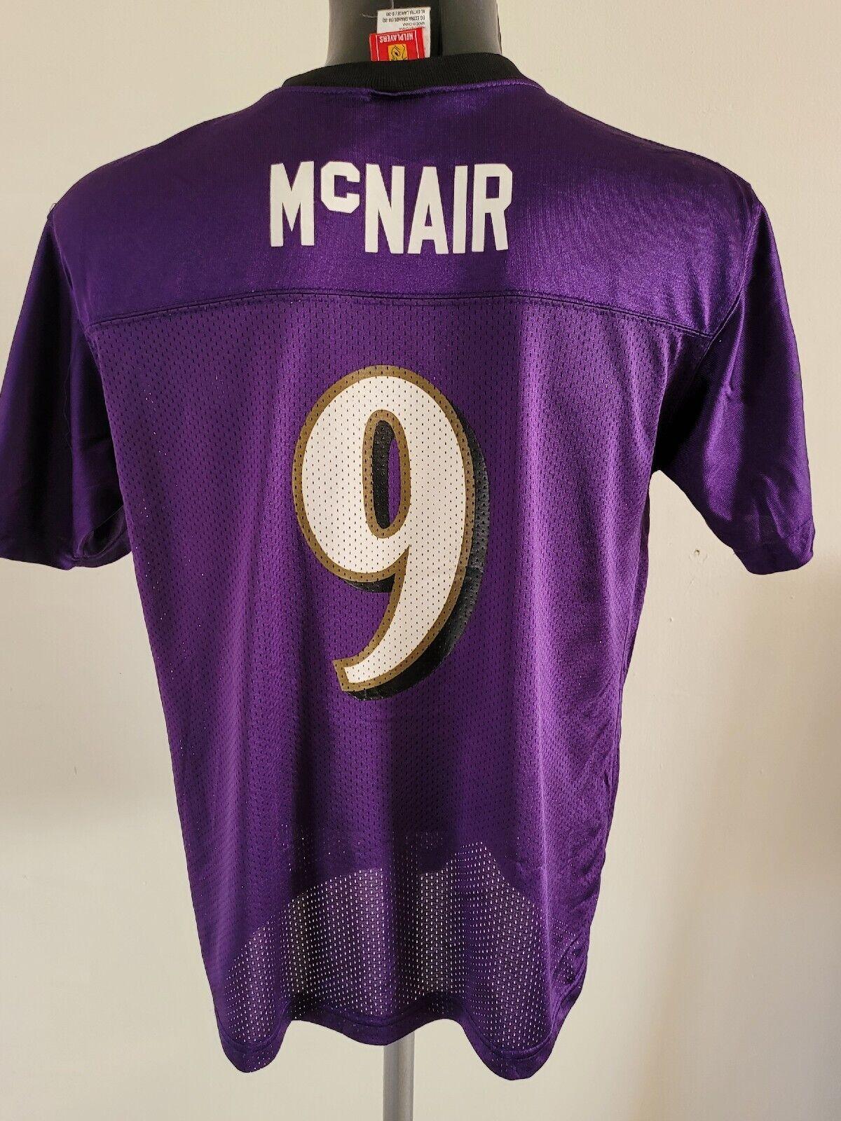 NFL Baltimore Ravens Youth XLarge #9 Steve McNair Reebok Jersey, Size 18-20-USASTARFASHION