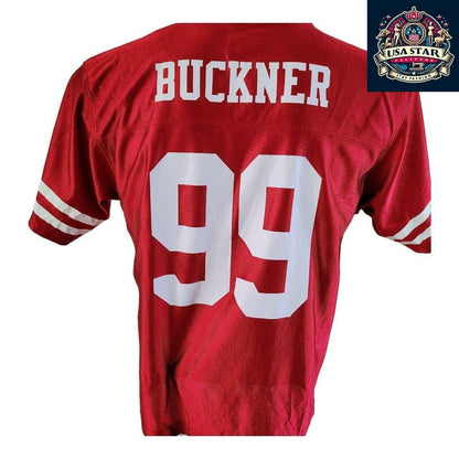 Youth San Francisco 49ers Jersey DeForest Buckner 99 - Comfortable Fit, Iconic Red Design - USASTARFASHION