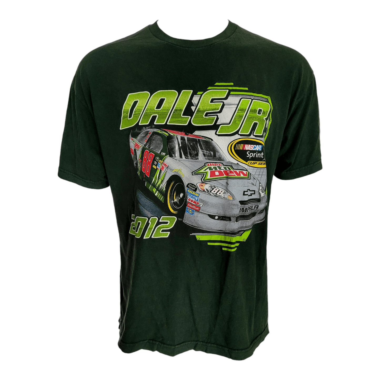 Vintage 2012 Dale Earnhardt Jr. #88 Diet Mountain Dew NASCAR Sprint Cup T-Shirt